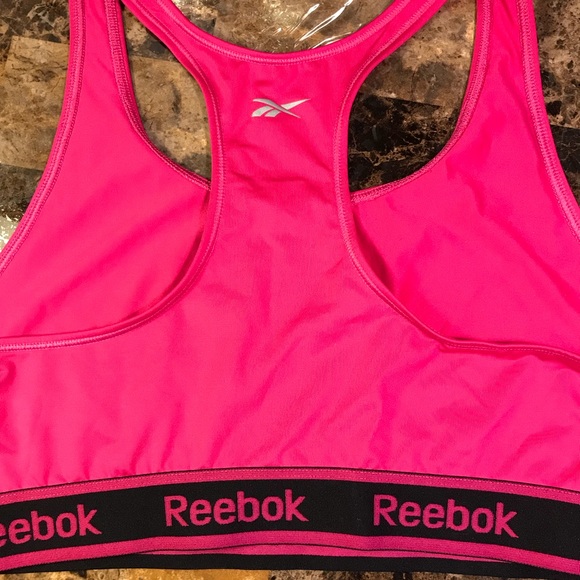 Reebok sports bra Large EUC pink racerback - Picture 5 of 13